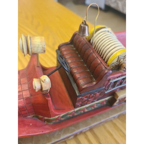 RARE! Jim Shore "Ready to Roll" Fire Truck Engine 2007 Heartwood Creek #4009603 - Picture 6 of 6